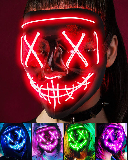 Wireless Halloween Neon LED Mask
