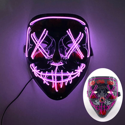 Wireless Halloween Neon LED Mask